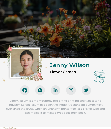 Digital vCard Illustration